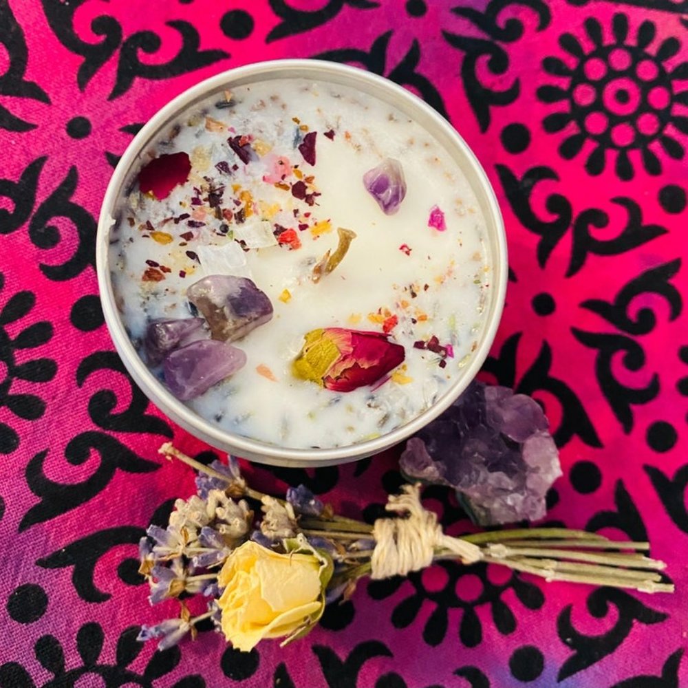 Anxiety Candle Lavender Candle Soy Candle Witchy Candle Anxiety Relief Candle